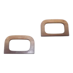 זוג ידיות עץ מלבניות